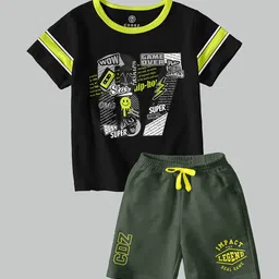 CODEZ Boys Printed T-shirt with Shorts-78