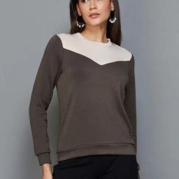 Code by Lifestyle Brown Regular Fit Sweatshirt-image-40