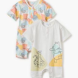 Juniors by Babyshop Infant Boys Pack Of 2 Printed Cotton Rompers-picture-20