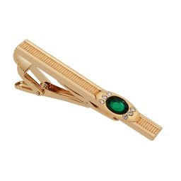 Curren Men Gold Real Stones Studded Tie Pin Statement Brooch-17