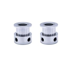 GT2 Timing Pulley Aluminum 20 Tooth 8mm Bore 6mm Belt 3D Printer CNC Pack Of 2 - RS3744GT2 Timing Pulley Aluminum 20 Tooth 8mm Bore 6mm Belt 3D Printer CNC Pack Of 2 - RS3744-24