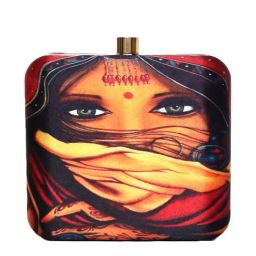 NR by Nidhi Rathi Multicolor Fabric Minaudiere Clutch-image-27