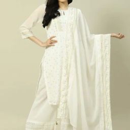 Rangriti White Printed Dupatta-picture-41