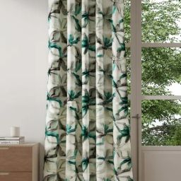 DDecor Abstract Multicolor Polyester 7 ft Door Curtain-1