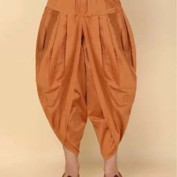 KISAH Kids Brown Cotton Regular Fit Dhoti Pants-image-1
