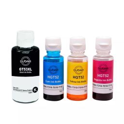 Dubam GT53XL - 135 ml Black & GT52 - 70 ml Cyan, Yellow, Magenta Ink Bottle Compatible for HP GT53XL (1 Set)-3
