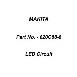 Makita LED Circuit Suitable For DCE090, Part No 620C88-8-image-1