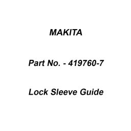 Makita Lock Sleeve Guide Suitable For HR4002, Part No 419760-7-image-97