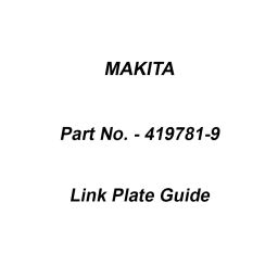 Makita Link Plate Guide Suitable For HR5201C, Part No 419781-9-image-73