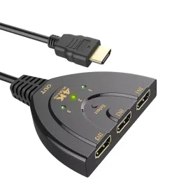 LOTA High-Speed 1x3 HDMI Splitter Black 1 Input & 3 Output Ports, MST-832-LT-6