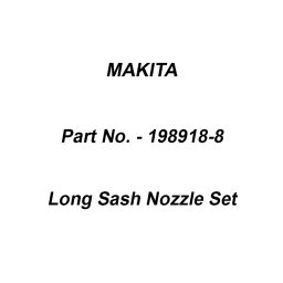 Makita Long Sash Nozzle Set Suitable For DVC260, Part No 198918-8-image-40