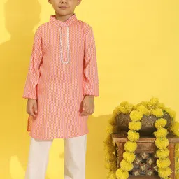 Cutiekins Boys Printed Regular Kurta with Pyjamas-8
