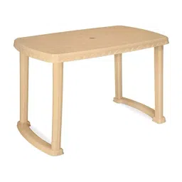 Nilkamal Shahenshah Plastic Table Marble Beige-image-47