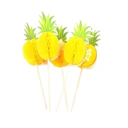 ‎PRAKRITII CULTIVATING GREEN 5.51 inch Bamboo Skewer or Swizzle Sticks Pineapple Head (Pack of 100)-image-62