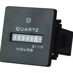 GIC 90-264 VAC Square Mount Bezel Hour Meter HM 36 LA25F1-33