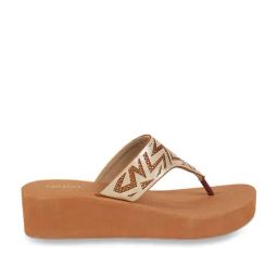 Metro Women's Tan Thong Wedges-image-127