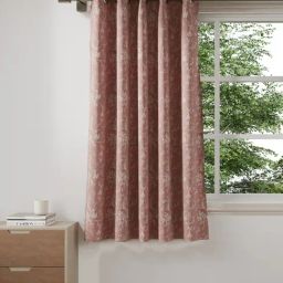 DDecor Woven Pink Polyester 5 ft Window Curtain-picture-6
