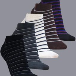 Dollar Multicolor Striped Socks - Pack of 5-4