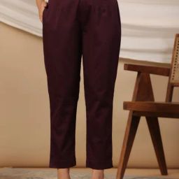 Juniper Plum Solid Lycra Women Drawstring Pants With Single Side Pocket-image-50