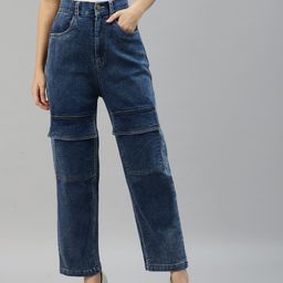plusS Women Blue High-Rise Light Fade Stretchable Jeans-image-97