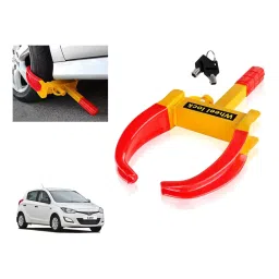 Auto Pearl Claw Type Anti Theft Adjustable Wheel Clamp Lock for i20 Active 1.2-image-3