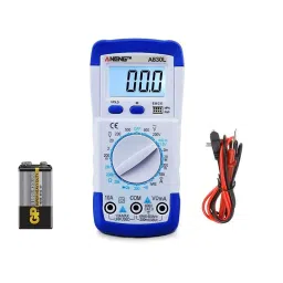 amiciSense 830L Digital Multimeter For AC/DC Voltage Current Resistance Diode Transistor hFE Management 1999 Count with 9 V Battery-15
