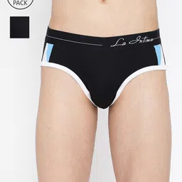 La Intimo Pack Of 2 Modern Pattern Anti Microbial Basic Briefs- LIBR070B-picture-48