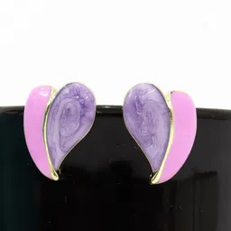 Krelin Rhodium-Plated Heart Shaped Stainless Steel Antique Studs-image-78