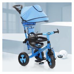 Dash Raptor 3in1 Cycle with UV Protection Canopy Parental Handle & Protective Arm Rest - Blue-image-9