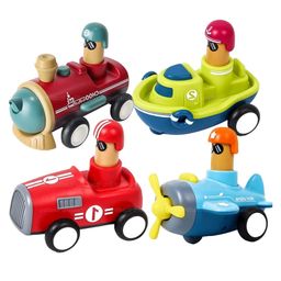 FunBlast Push and Go Vehicle Toy Pack of 4 -Color May Vary-11