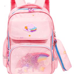 FunBlast Unicorn School Bag Peach - 16 Inches-32