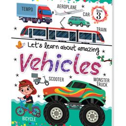 Let's Learn Giant Board Book: Vehicles - Large Board Book with Beautifully Illustrated Images for Children to Learn-1