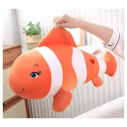Tickles Nemo Fish Soft Stuffed Plush Sea Animal Pillow for Kids Boys & Girls Birthday Gifts Orange & White - Height 40 cm-image-99