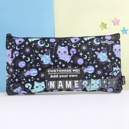 Smiggle Cat Printed Pencil Pouch - Black-picture-30