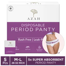 AZAH Period Panty Pad |M-L| (28-32 inch)| 5X Super Absorbent Panties | Sanitary Pad -Pack of 5-picture-12