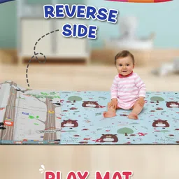 Intelliskills Forest Friends Play Mat | Reversible, Foldable,Textured & Waterproof | Double-sided, Soft & Thick Cushioned | Animal-Themed | Tummy-Time & Crawling | Educator Recommended | For Gifting-picture-37