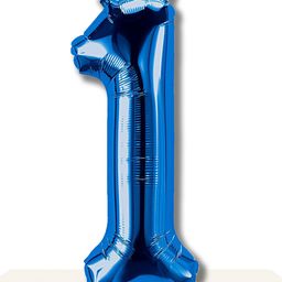 Décor Mantra 32 Inch Number Foil Balloon 1 For birthday Decorations Items-Blue Color-Pack of 1-image-41