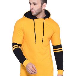 BEYOU FASHION Men Hooded Pockets Slim Fit T-shirt-image-71
