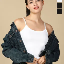 Lux Cozi Pack Of 4 Pure Cotton Camisoles-image-89