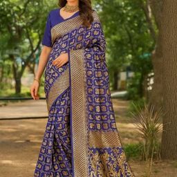 Moda Rapido Women Blue Sarees-picture-14