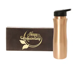 INTERNATIONAL GIFT Copper Water Bottle with Happy Anniversary Tag-picture-53