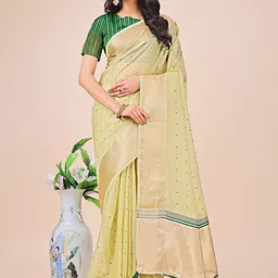 KALINI Women Woven Design Organza Saree-image-54