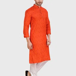 SHIWAM ETHNIX Ethnic Printed Regular Kurta With Pyjamas image 3