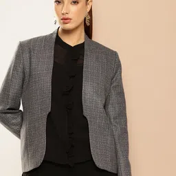 her by invictus Self Design Front-Open Semiformal Blazers-image-91