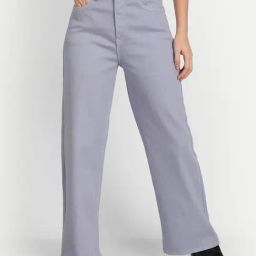 Angelfab Light Purple Cotton Relaxed Fit High Rise Jeans-image-59