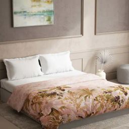 DDecor Floral Pink Cotton Reversible Quilt-picture-33