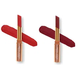 ME-ON Set of 2 Matte Vogue None-Transfer Lipsticks - Shade 07 & 10-53