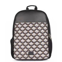 Zouk Statement Abstract Amaze Black Jute Printed Laptop Backpack - 16.9 Ltrs image 3