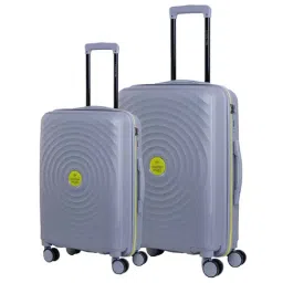 Nasher Miles Goa Hard-sided Polypropylene Set of 2 Grey Fluorescent Geen Trolley Bags (55 & 65 Cm)-image-6