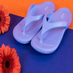 Doubleu Women's Blue Flip Flops-picture-14